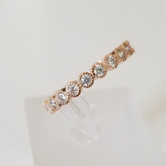 Rose Gold Eternity Band - Picture 5 of 7